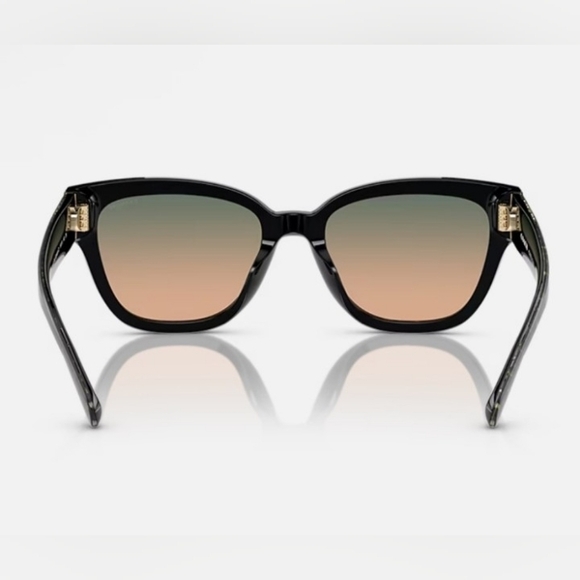 NWT Coach Sunglasses - Emerald Green Signature "C" w/Gold-Toned Hardware - Picture 4 of 11